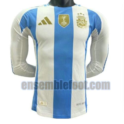 maillots argentine 2024 manche longue player version domicile